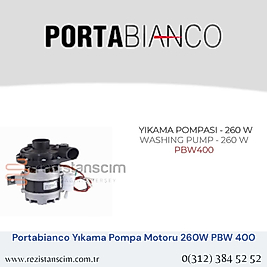 Portabianco Bulaşık Makinesi  YIKAMA POMPASI - 260 W  WASHING PUMP - 260 W  PBW400