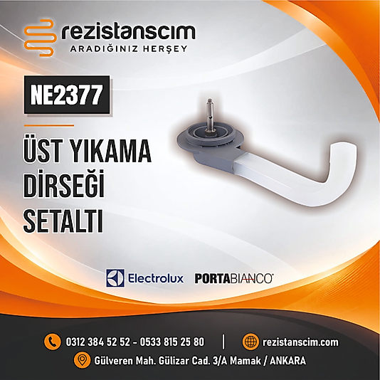 ELECTROLUX PORTABİANCO ÜST YIKAMA DİRSEĞİ SETALTI