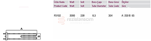 AEG Bulaşık Makinesi Anatank Rezistans 2.850 Watt