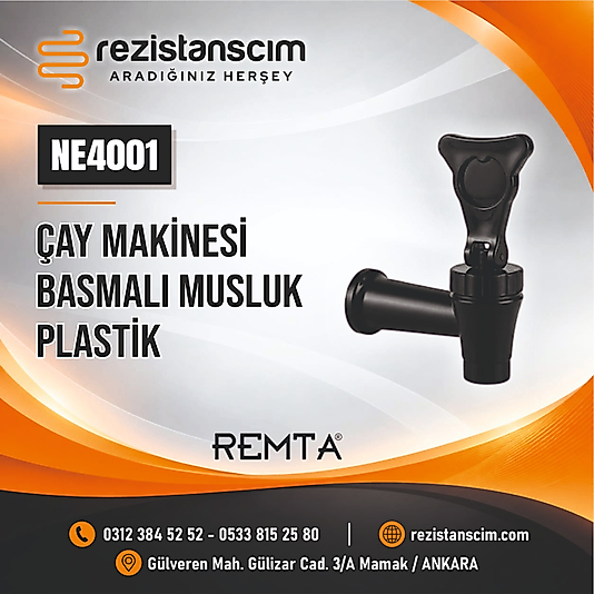 ÇAY MAKİNESİ REMTA BASMALI MUSLUK (PLASTİK)