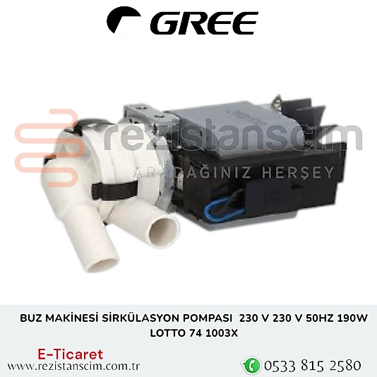 Fagor Buz Makinesi Sirkülasyon Pompası 230V 50 HZ 190 W Lotto 74 1003X