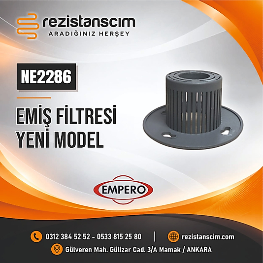 EMPERO YENİ MODEL TAHLİYE YUVASI ÜST FİLTRESİ GECMELİ