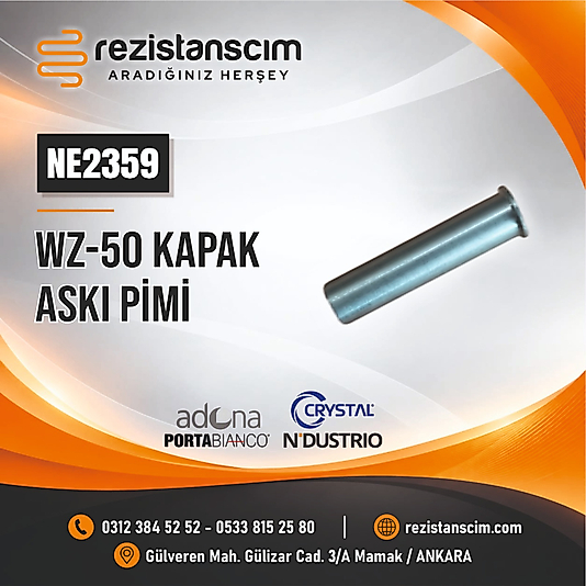 ADONA PORTABİANCO CRYSTAL NDUSTRİO WZ-50 KAPAK ASKI PİMİ