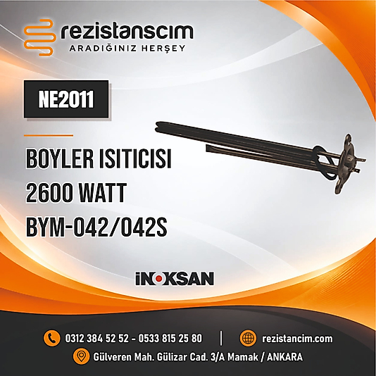 BOYLER ISITICISI 2600 WATT BYM-042/042S