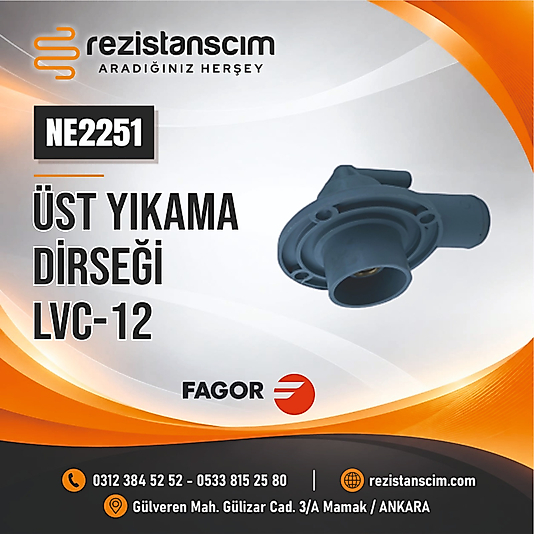 Fagor Bardak Yıkama Makinesi Yıkama Kolu Üst Tutucu LVC-12 Model