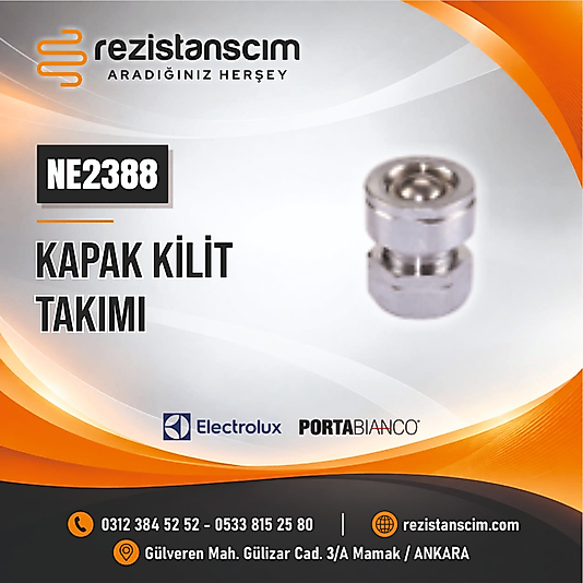 ELECTROLUX PORTABİANCO KAPAK KİLİT TAKIMI