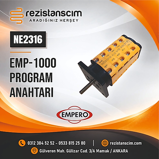 EMPERO 1000 LİK EMP-1000 PROGRAM ANAHTARI