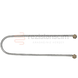 U Tipi Benmari Rezistans 45Cm 1500Watt Kıvrık (Eğri)