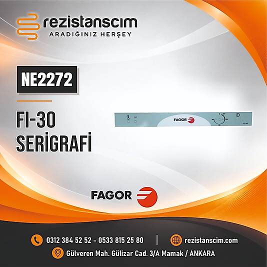 FI-30 ÖN PANEL ETİKET SERİGRAFİ