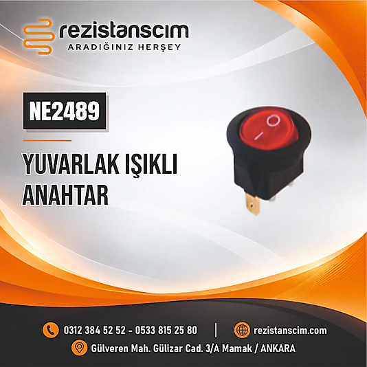 Yuvarlak Işıklı Anahtar