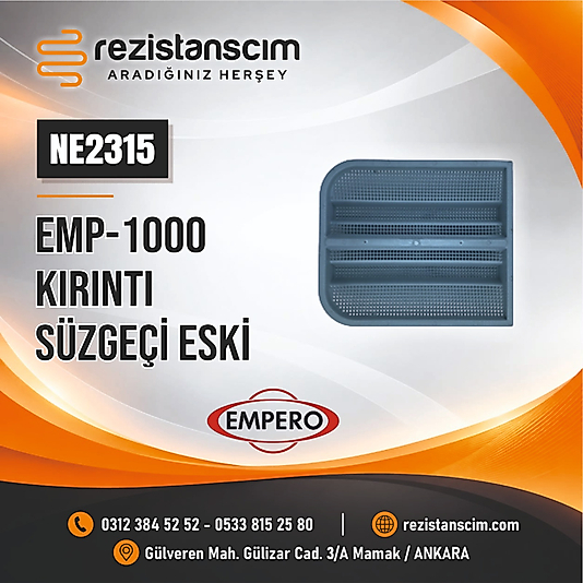 EMPERO BULAŞIK MAKİNESİ KIRINTI SÜZGECİ
