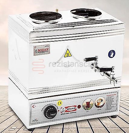 MİZAN 25 LİK ELEKTRİKLİ 20 LT ÇAY KAZANI KROM KAHVECİ
