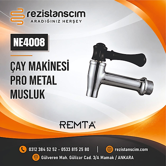 Çay Kazanı 3/8 Göstergesiz Metal Musluk Çevirmeli
