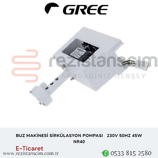 BUZ MAKİNESİ SİRKÜLASYON POMPASI 230V 50HZ 45W  NR40