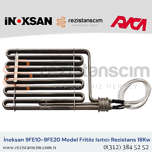 İnoksan 9FE10-9FE20 Model Fritöz Isıtıcı Rezistans 18Kw