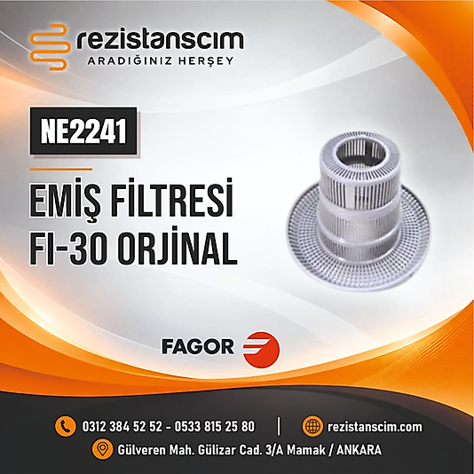 Fagor Bulaşık Makinesi Tahliye Gider Filtre FI-30 Model Orjinal