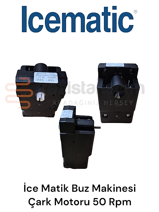 İce Matik Buz Makinesi Çark Motoru 50 Rpm