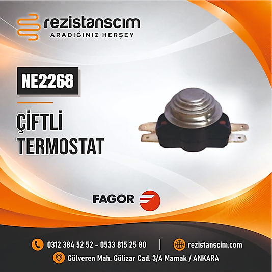 Fagor Bulaşık Makinesi Anatank Kazan Termostat Çiftli