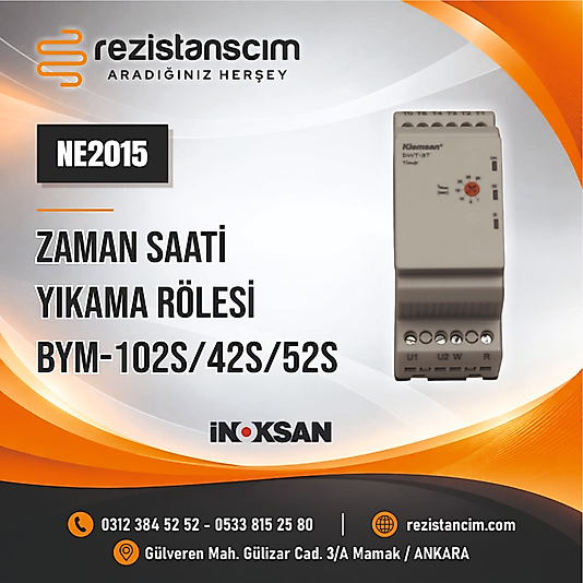 ZAMAN SAATİ YIKAMA RÖLESİ BYM-102S/42S/52S