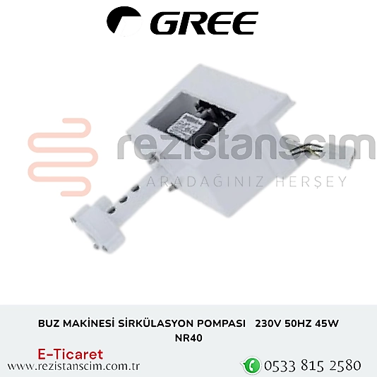 BUZ MAKİNESİ SİRKÜLASYON POMPASI 230V 50HZ 45W  NR40