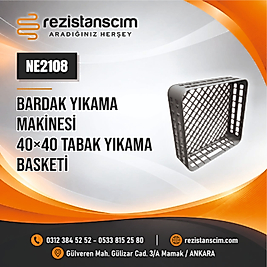40×40 TABAK YIKAMA BASKETİ BARDAK YIKAMA MAKİNASI