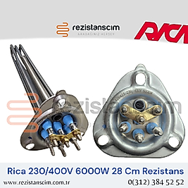 Rica 230/400V 6000 Watt 28 Cm Rezistans