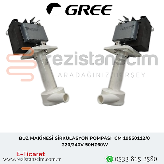 BUZ MAKİNESİ SİRKÜLASYON POMPASI  CM 19550112/0  220/240V 50HZ  60W