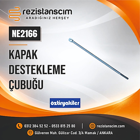 Öztiryakiler 2710.00501.34 OBY500 ÖN KAPAK DESTEK STOPLAMA ÇUBUK KAPAK STOPLAMA POLYAMİDİ