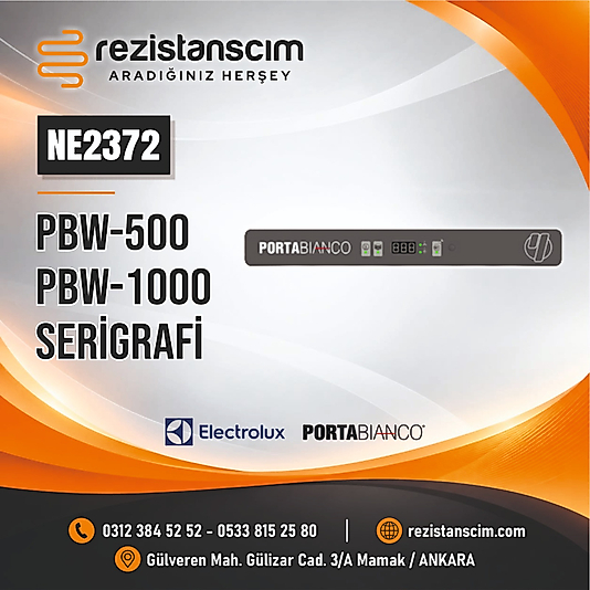 PORTABİANCO ÖN PANEL ETİKET SERİGRAFİ