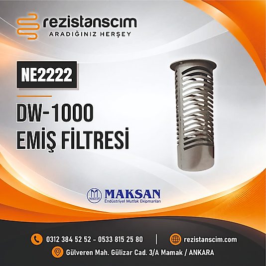 DW-1000 EMİŞ FİLTRESİ