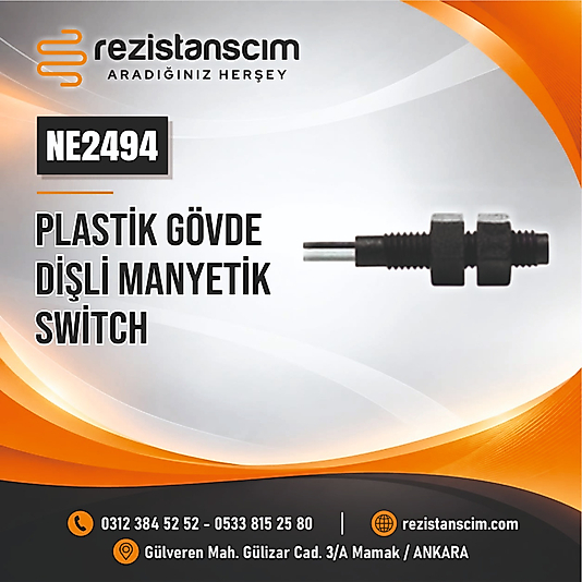 PLASTİK GÖVDE DİŞLİ MANYETİK SWİTCH