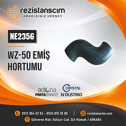 ADONA PORTABİANCO CRYSTAL NDUSTRİO WZ-50 EMİŞ HORTUMU