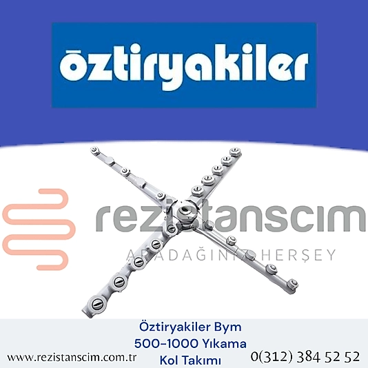 ÖZTİRYAKİLER DURULAMA YIKAMA KOL TAKIMI 4 KOL