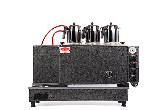 Tiryaki 3 Demlikli Full Otomatik Çay Kazanı (StatikBoyalı) (Lpg,Tüp+Elektrikli))