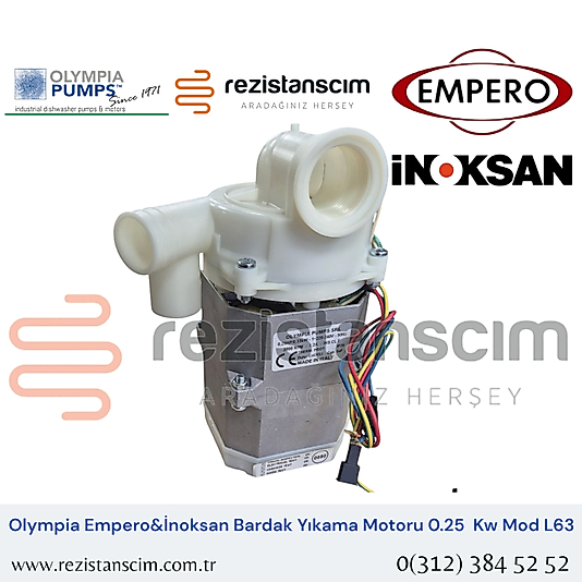 Empero Bardak Yıkama Makinesi Motoru (İnoksan Yeni Model)