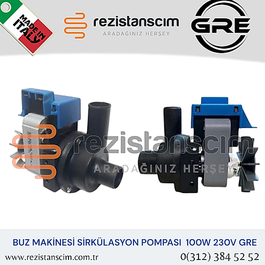 Gre Buz Makinesi  Sirkülasyon Pompası 230v 100 Watt