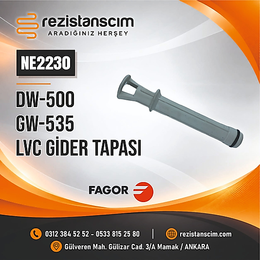 Fagor Bardak Yıkama Makinesi Tahliye Gider Tapası LVC-12 Model
