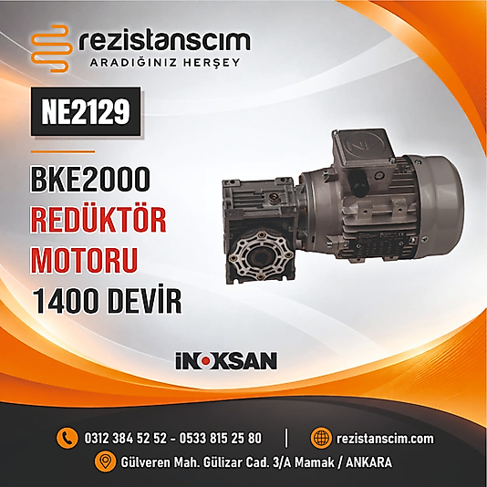 REDÜKTÖR MOTOR 40 TAHVİL 0,35-,055kW ÇİFT DEVİR BYK 360 İNOKSAN