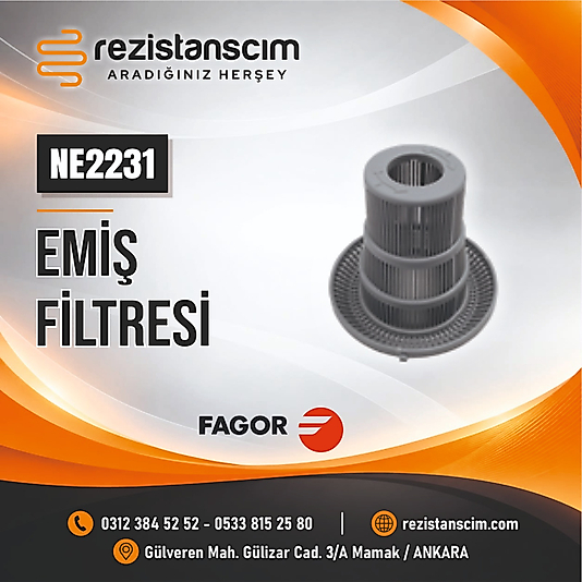 Fagor Bulaşık Makinesi Tahliye Gider Filtre FI-30 Model Orjinal
