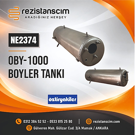 ÖZTİRYAKİLER OBY-1000 BOYLER TANKI