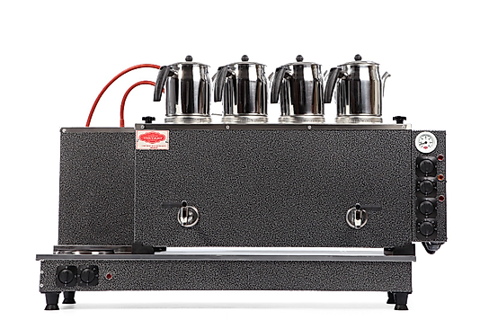 Tiryaki 4 Demlikli Full Otomatik Çay Kazanı (StatikBoyalı) (Lpg,Tüp+Elektrikli))