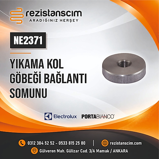 ELECTROLUX PORTABİANCO YIKAMA KOL GÖBEĞİ BAĞLANTI SOMUNU