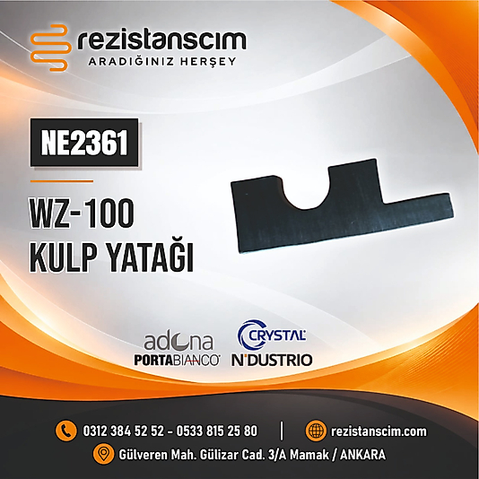 ADONA PORTABİANCO CRYSTAL NDUSTRİO WZ-100 KULP YATAĞI