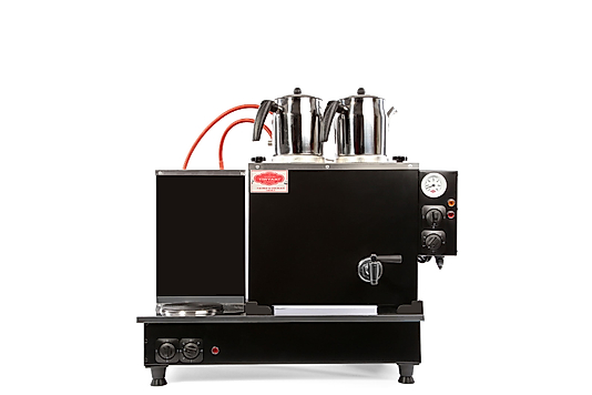 Tiryaki 2 Demlikli Full Otomatik Çay Kazanı (Siyahmat)