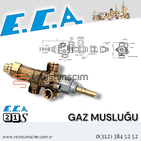 ECA Ventilli - 21S Musluk Model