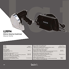 Latek Elektrikli Döner Kesme Makinesi Ve Bıcağı L2014
