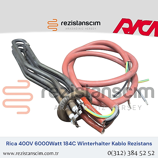 Rica 400V 6000 Watt 184C Winterhalter Kablolu Rezistans