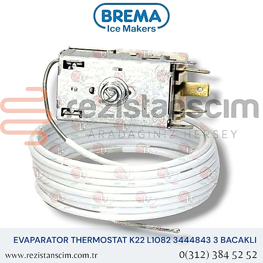 Buz Makinesi Evaparatör Termostat K22 L1082 3 Bacaklı