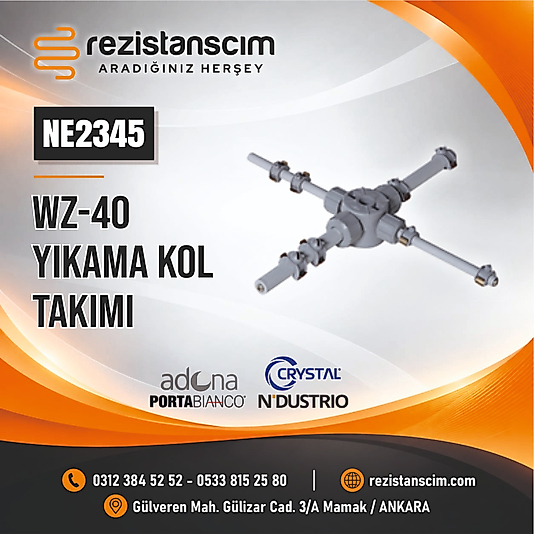 Portabianco Bulaşık Makinesi WZ-40 YIKAMA DURULAMA  KOLLARI  SPRAY ARM  PBW400