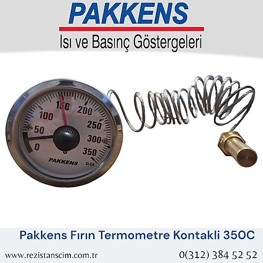 Pakkens Fırın Termometre Kontaklı 350 c